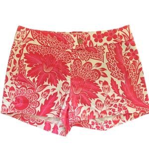 J Crew pink and white cotton shorts